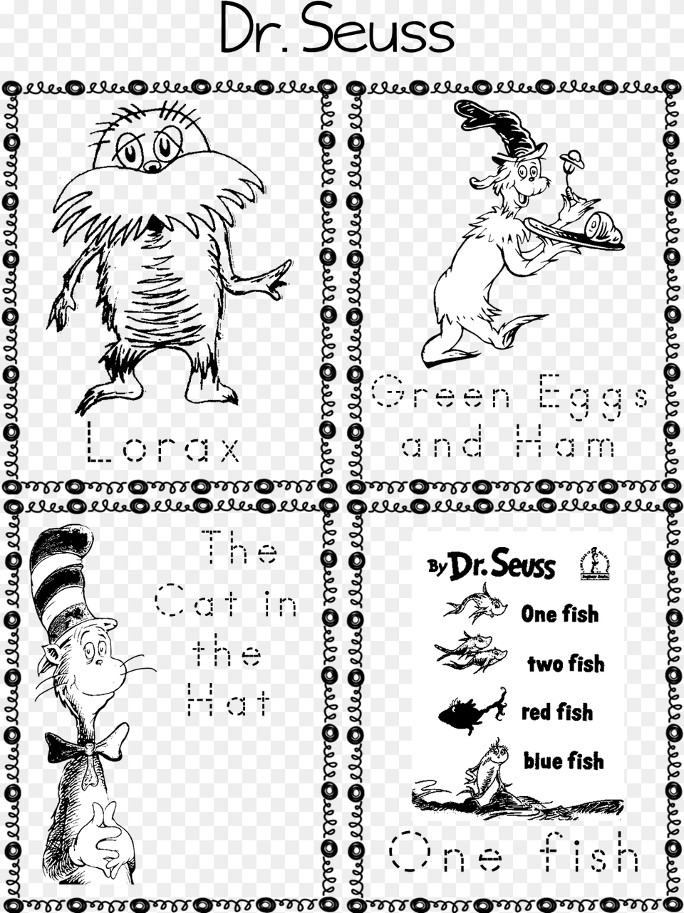 Dr Seuss Worksheets For Kindergarten, Book, Publication, Comics, Adult Free Png