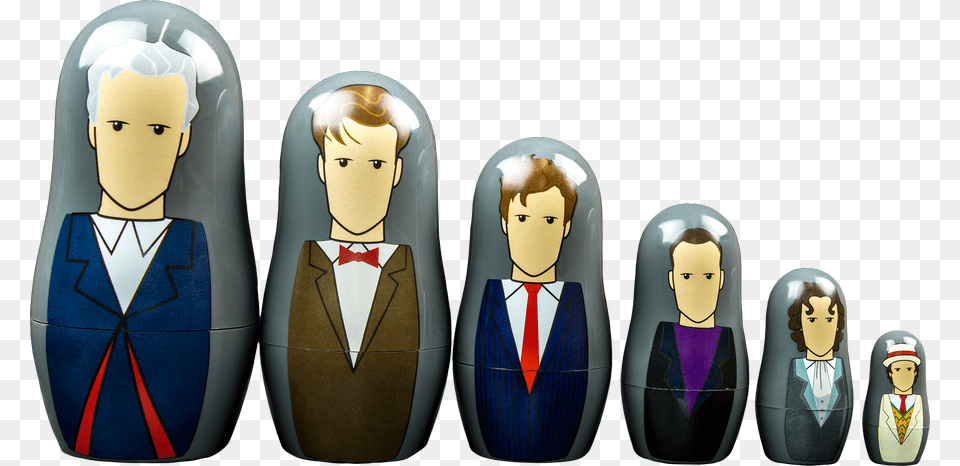 Dr Who Nesting Dolls, Publication, Book, Comics, Person Png Image