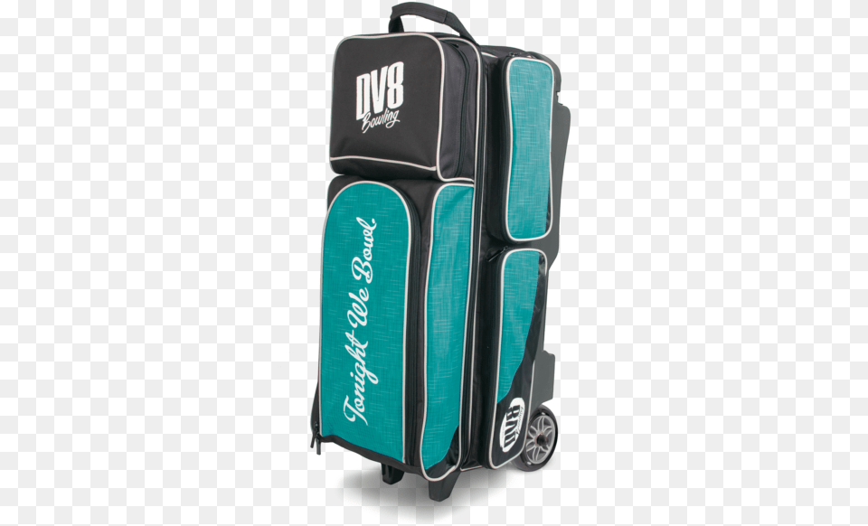Dr3700 014 Circuit Triple Roller Teal Teal 3 Ball Rolling Bowling Bag, Baggage, Backpack Free Png Download