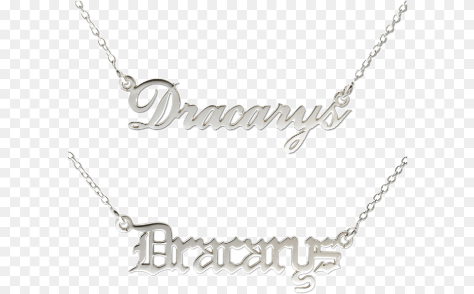 Dracarys Game Of Thrones Name Necklace Necklace, Accessories, Jewelry Png