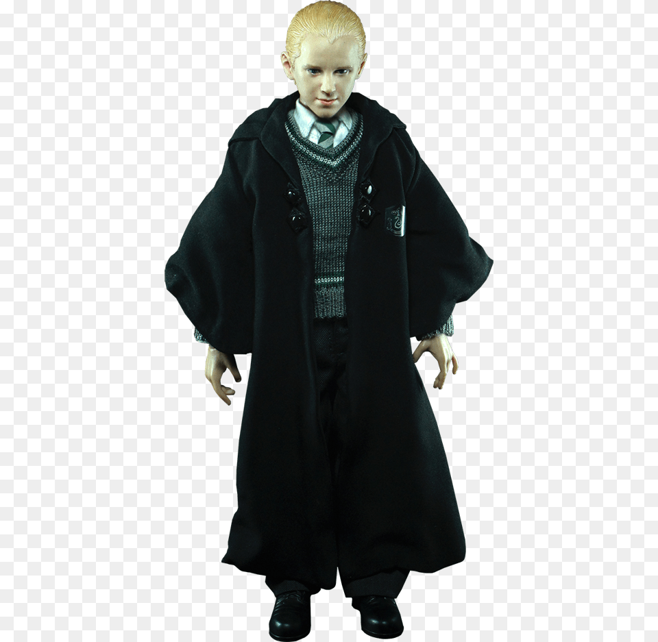 Draco Malfoy Uniform Version Sixth Scale Figure Draco Malfoy Figure, Clothing, Coat, Overcoat, Fashion Free Png Download