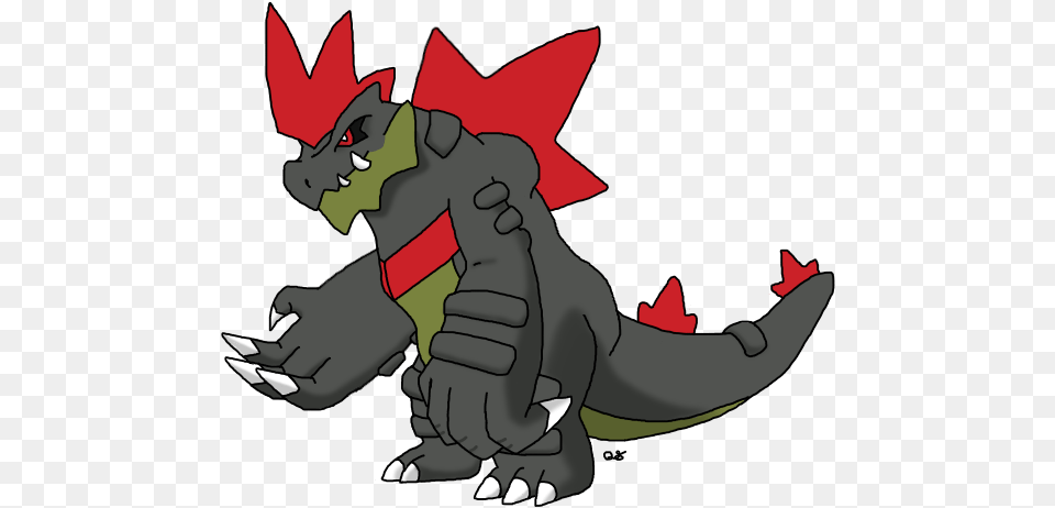 Draconian Form Big Jaw Pokemon Type Cartoon, Electronics, Hardware, Baby, Person Png Image