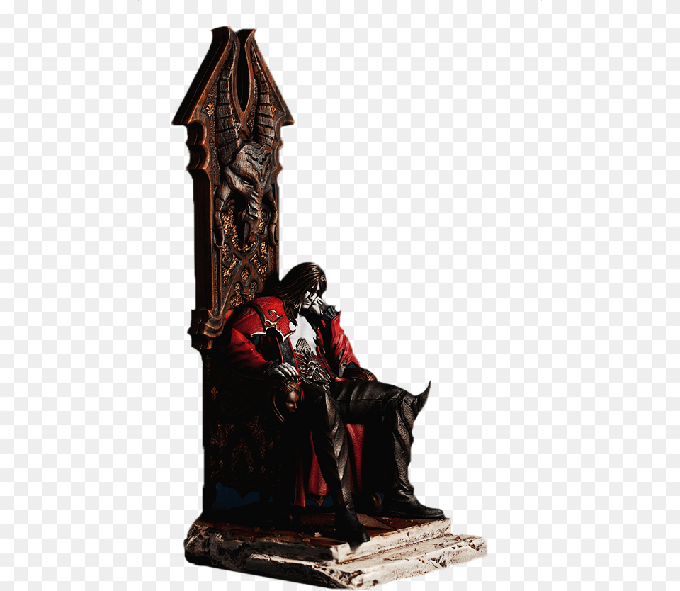 Dracula 14 Scale Statue Castlevania Dracula 14 Scale Statue, Furniture, Throne, Adult, Female Png Image