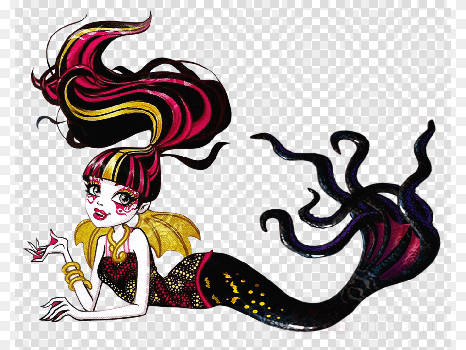 Draculaura Great Scarrier Reef Clipart Draculaura Monster Monster High, Art, Graphics, Baby, Person Png Image