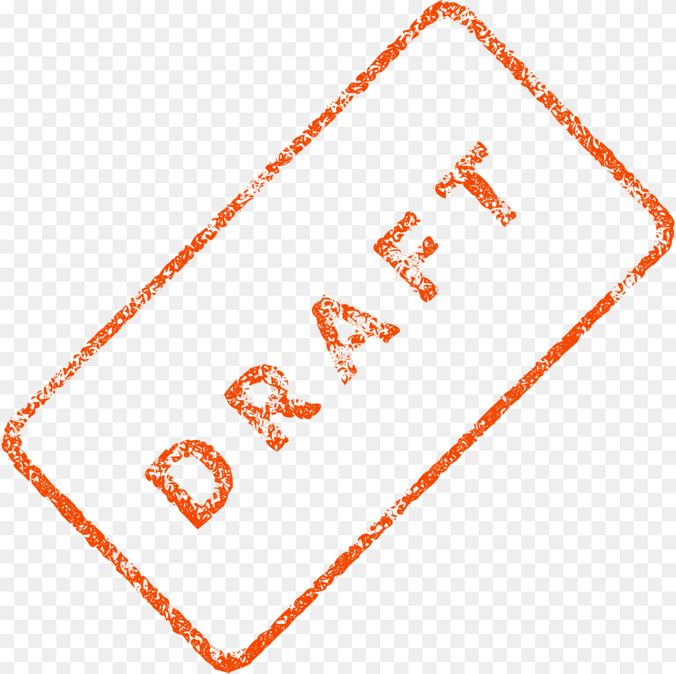 Draft Business Stamp Clipart, Text Free Transparent Png