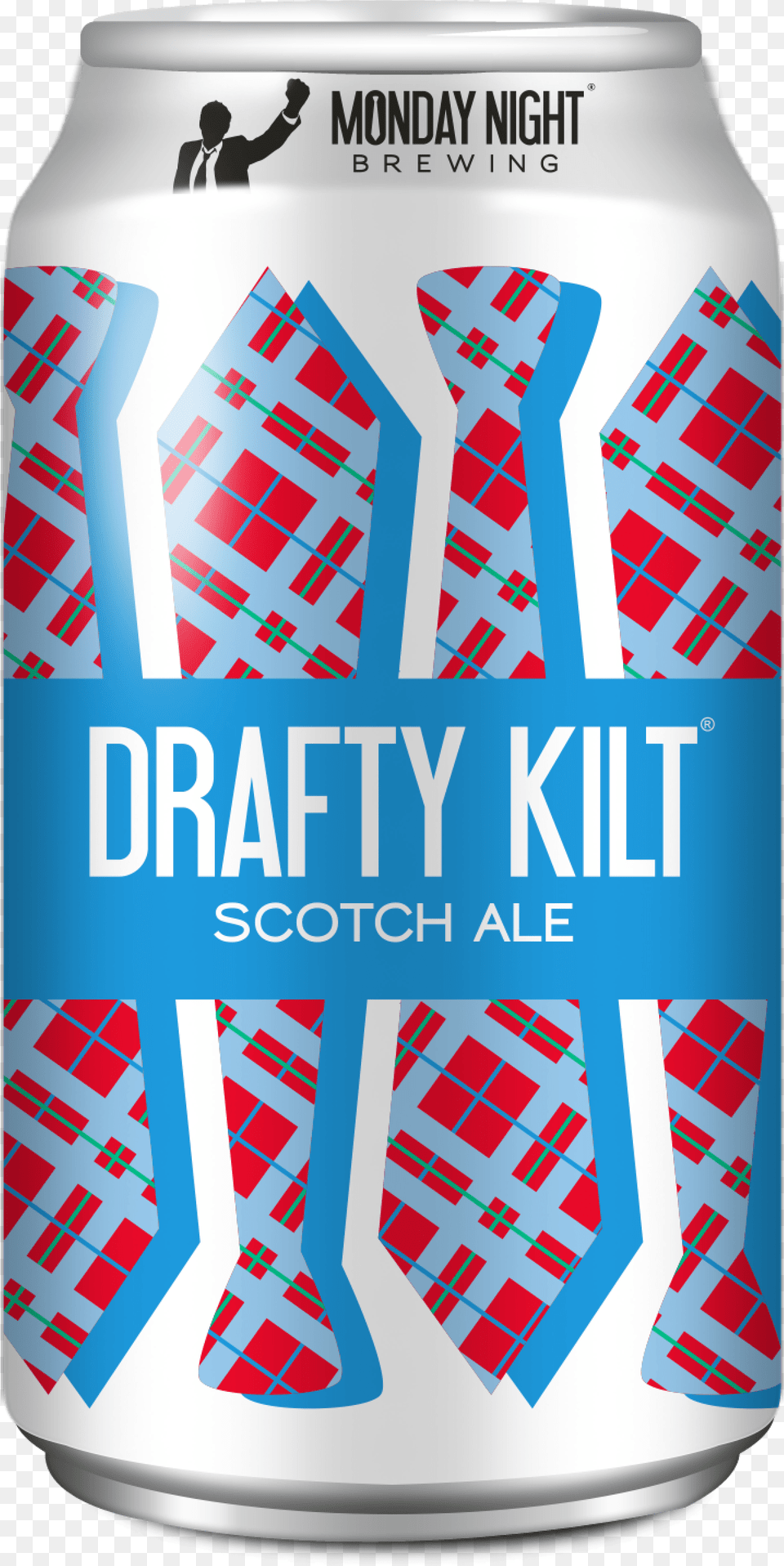Drafty Kilt Can Monday Night Drafty Kilt Scotch Ale Can, Person, Alcohol, Beer, Beverage Png Image