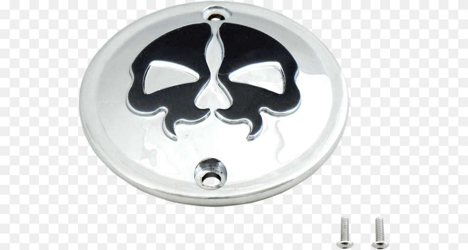 Drag 0940 1616 Split Skull Derby Covers Emblem, Accessories, Plate, Buckle, Logo Free Png Download