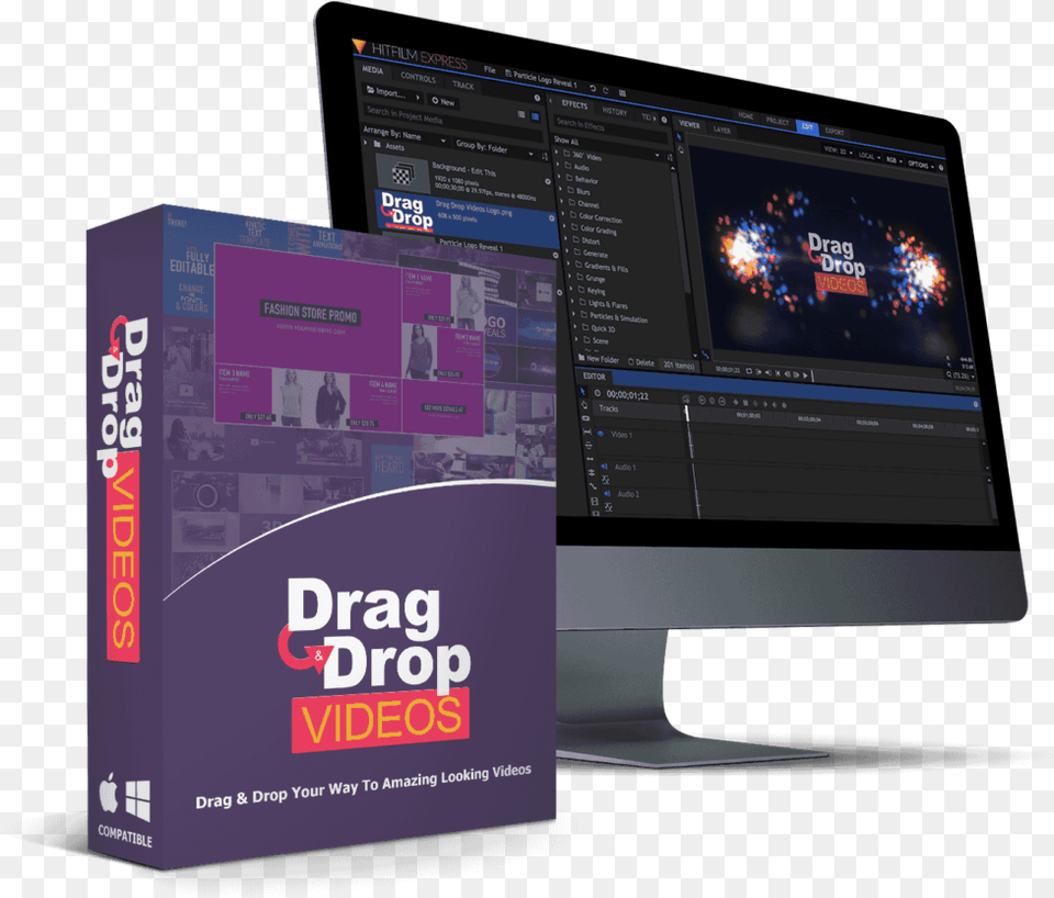 Drag And Drop Videos Led Backlit Lcd Display, Computer Hardware, Electronics, Hardware, Monitor Free Transparent Png