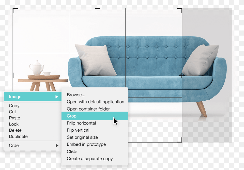 Drag And Drop Wireframe Design Software Furniture, Home Decor, Couch, Cushion, Room Free Png