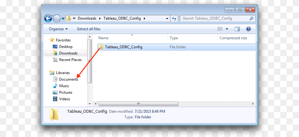 Drag The Unzipped Tableau Odbc Config Folder To Your Qemu Windows Shared Folder, File, Page, Text, Webpage Free Png Download