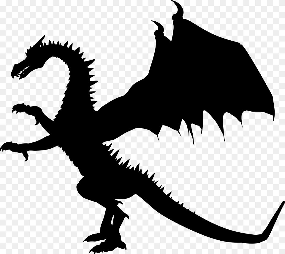 Dragon, Gray Png Image