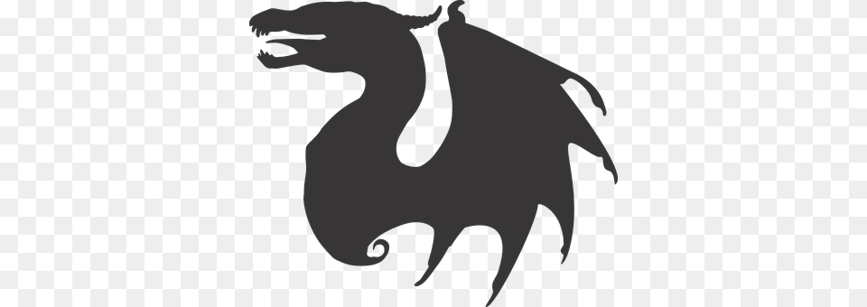 Dragon Stencil, Silhouette, Logo, Baby Png Image