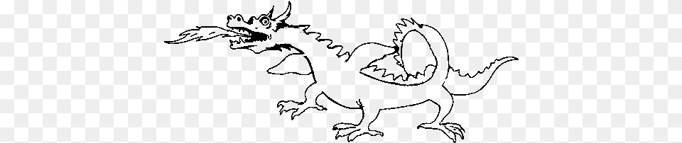 Dragon, Gray Png