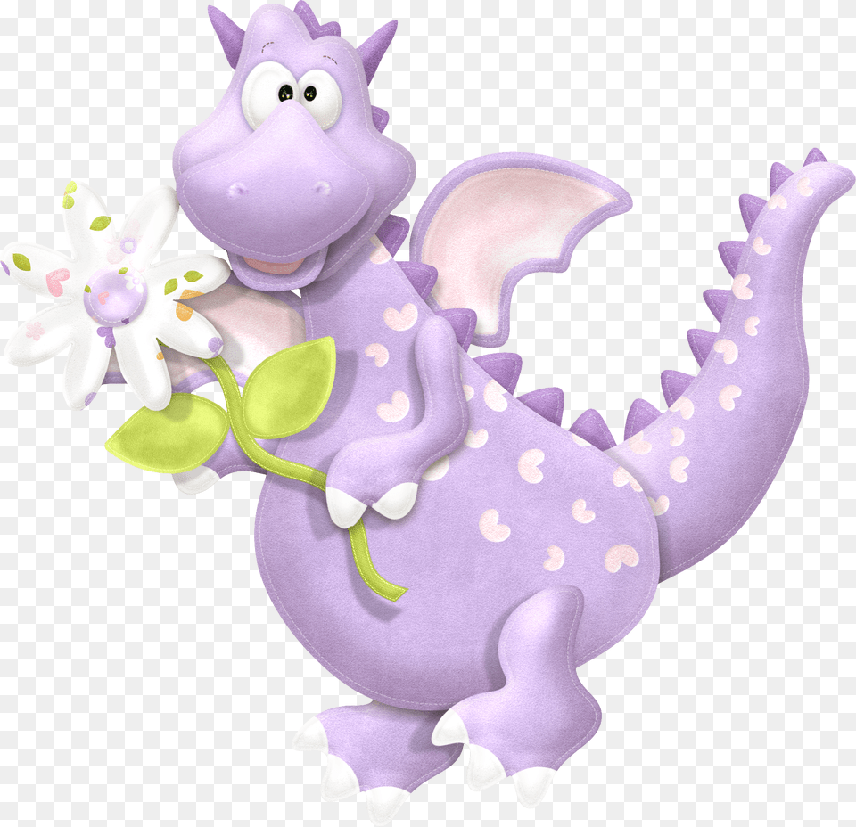 Dragon, Purple, Plush, Toy Png Image