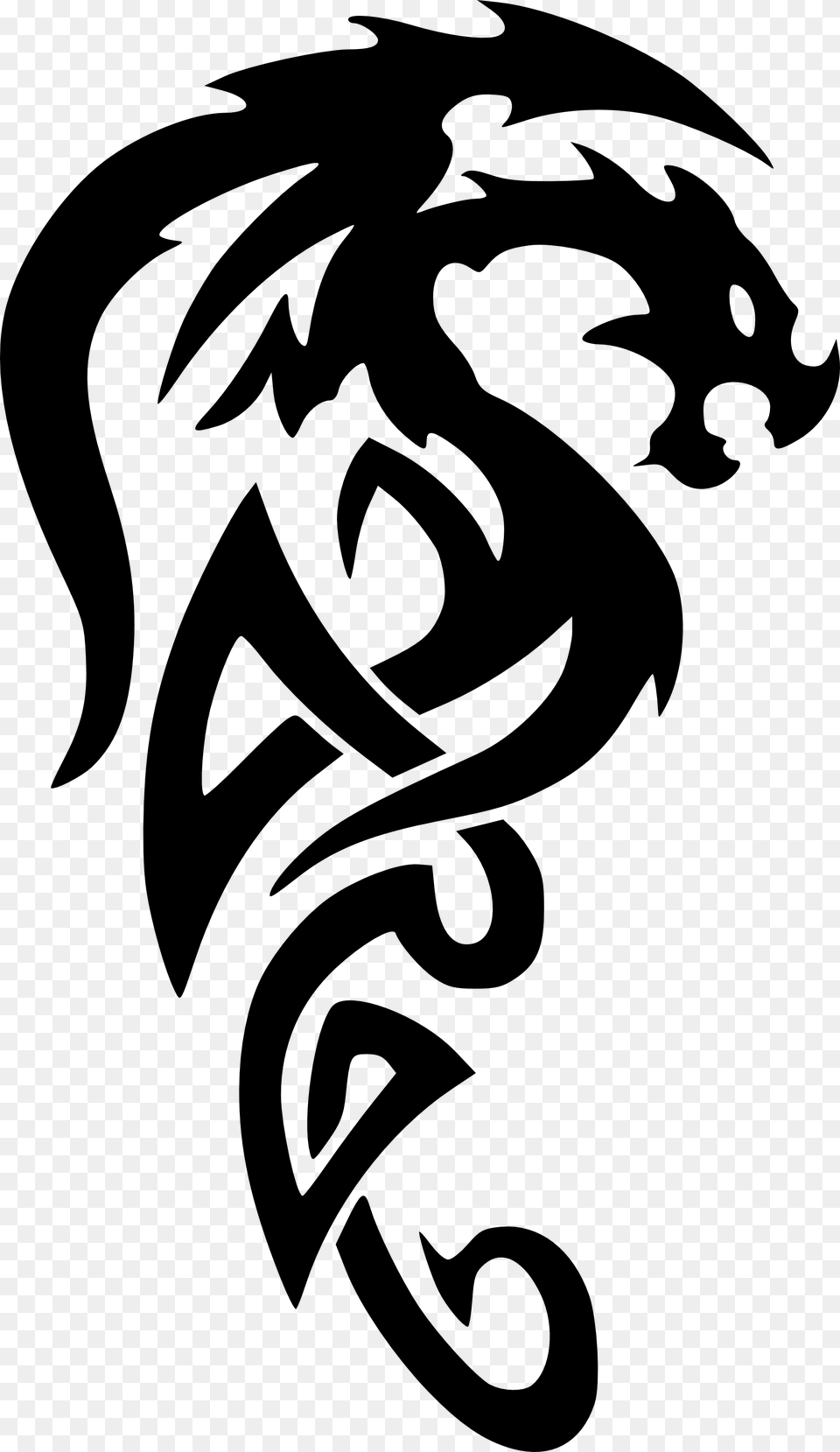 Dragon, Stencil, Animal, Kangaroo, Mammal Png Image