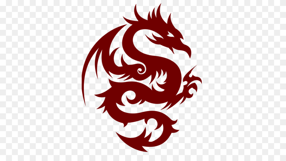 Dragon, Maroon Free Png Download