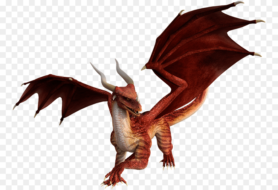 Dragon 3d Render Red Cool Dragon Names, Animal, Dinosaur, Reptile Free Png Download