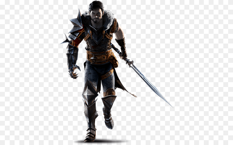 Dragon Age 2 Hawke Games Of Thrones Knights, Weapon, Sword, Person, Man Free Png Download