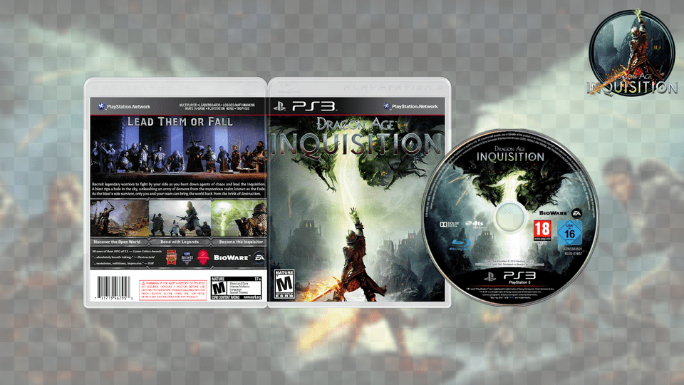 Dragon Age Inquisition Usaeurope Ps3 Download Dragon Age Inquisition For Sony, Disk, Dvd, Person, Adult Free Transparent Png