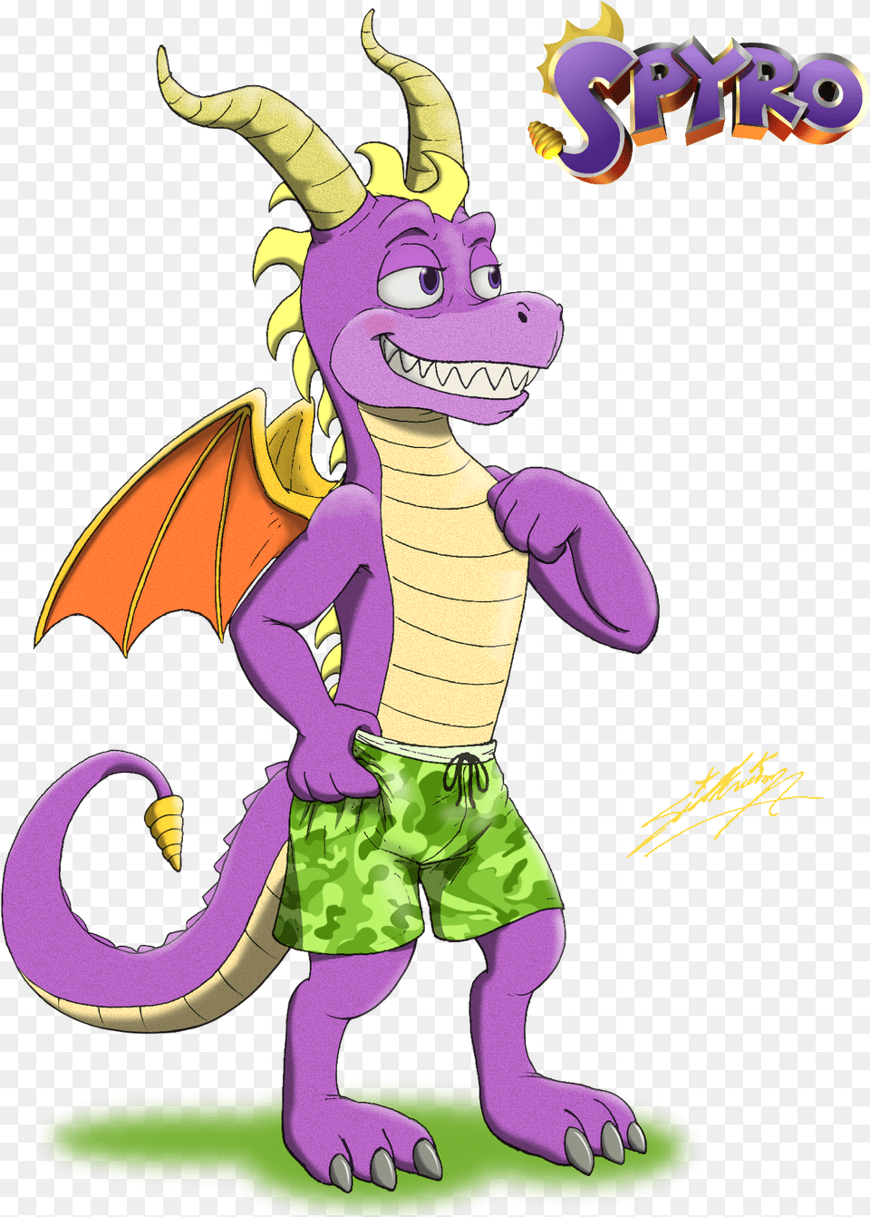 Dragon Anthro Spyro, Purple, Clothing, Shorts, Baby Png