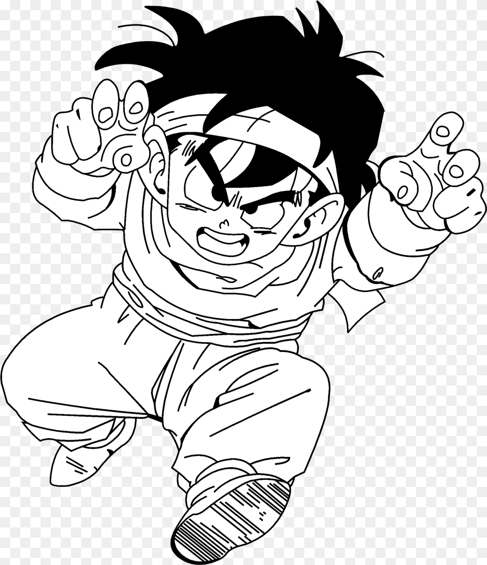 Dragon Ball Black And White, Baby, Person, Art, Drawing Free Transparent Png