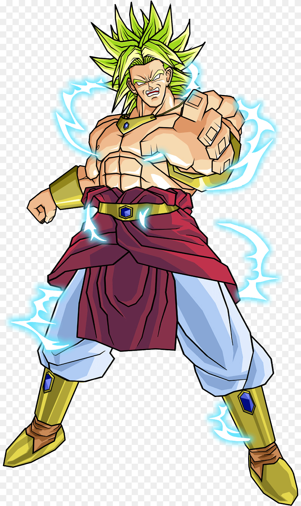 Dragon Ball Broly Hd Super Saiyan 2 Broly, Book, Comics, Publication, Person Free Transparent Png