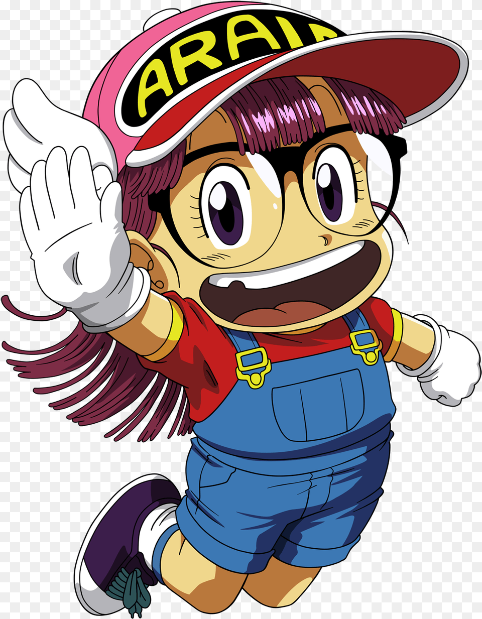 Dragon Ball Character Arale Norimaki High Five, Book, Comics, Publication, Baby Free Transparent Png