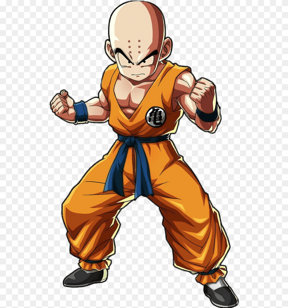 Dragon Ball Character Krillin Fighting Dragon Ball Fighterz Krillin, Baby, Person, Martial Arts, Sport Png Image