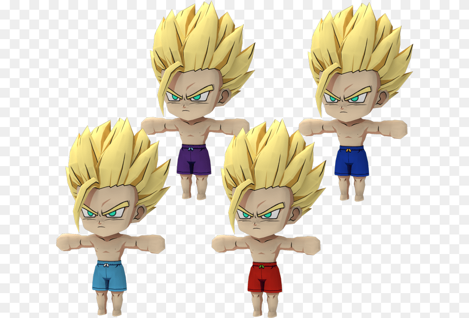 Dragon Ball Fighterz Super Saiyan Teen Gohan, Baby, Book, Comics, Person Free Png Download