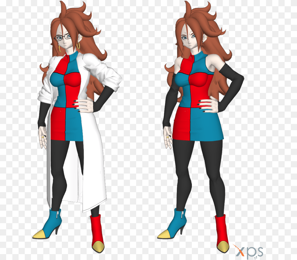 Dragon Ball Fighterz Xnalara Mmd Android 21, Book, Clothing, Comics, Costume Free Png Download