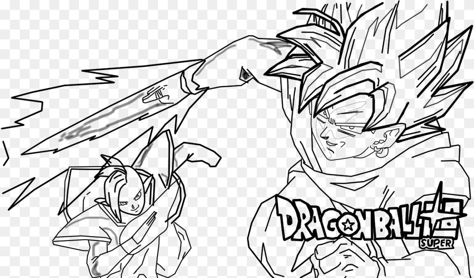 Dragon Ball Goku Black Dibujos, Gray Png