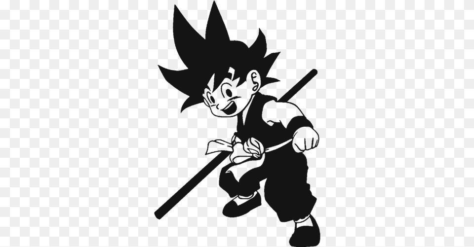 Dragon Ball Goku Vinyl Decalsticker Anime Decals, Stencil, People, Person Free Transparent Png