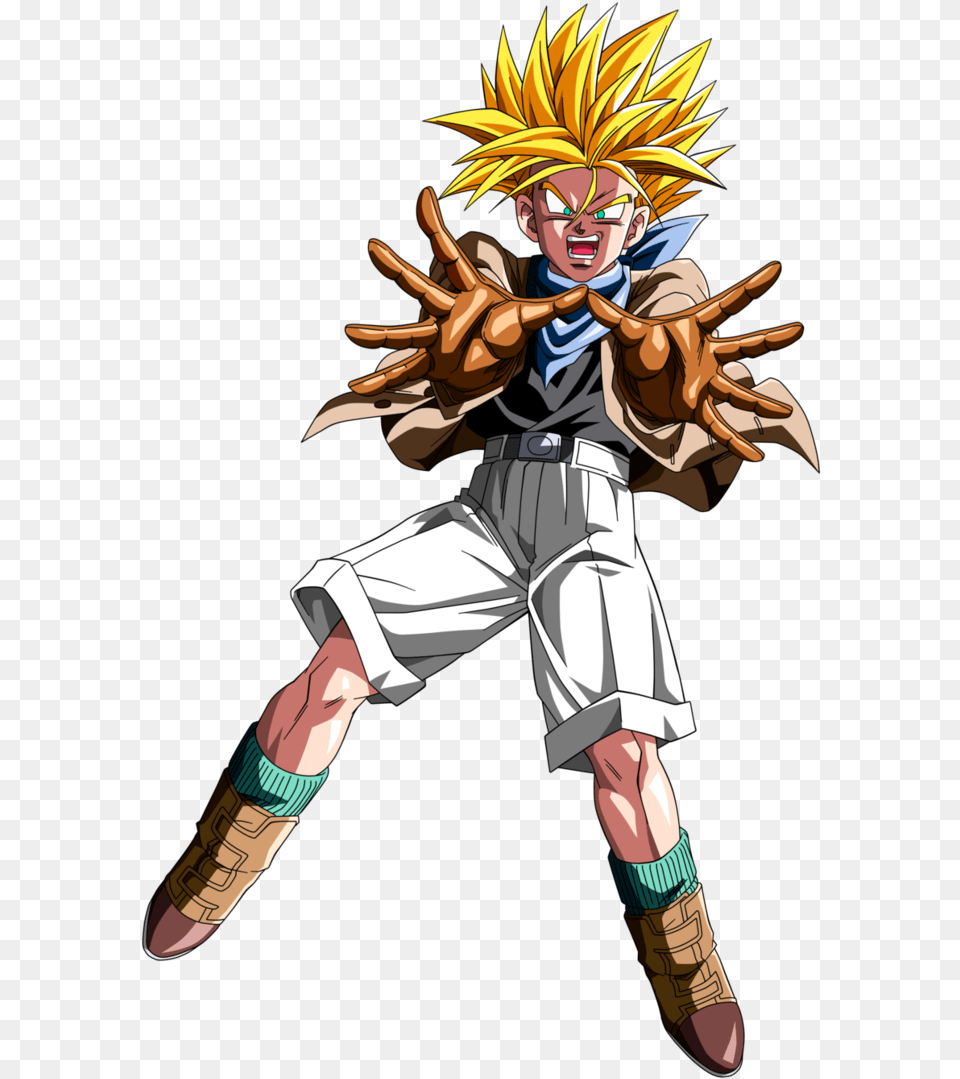 Dragon Ball Gt Trunks Ssj, Book, Comics, Publication, Person Free Transparent Png