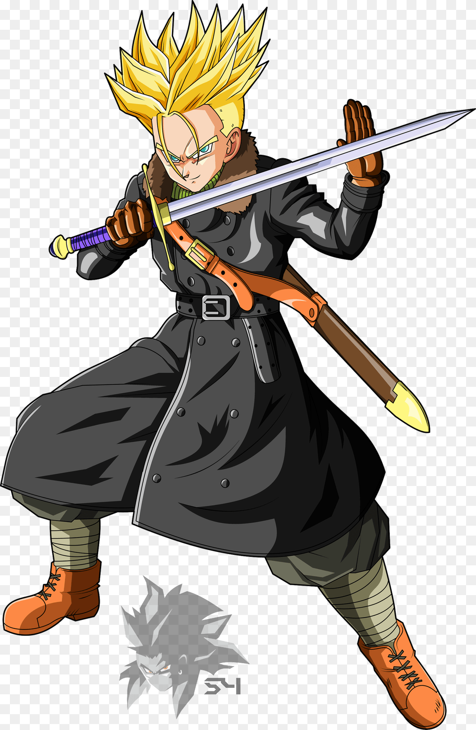 Dragon Ball Heroes Xeno Trunks, Book, Comics, Publication, Adult Free Png