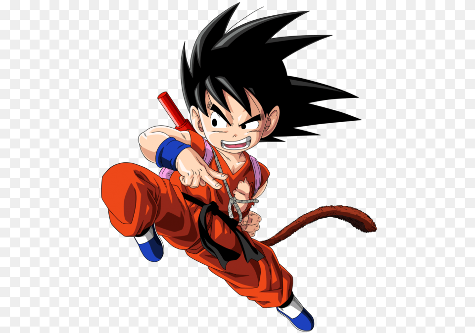 Dragon Ball Icons Iconsmash Kid Goku, Book, Comics, Publication, Person Free Png Download