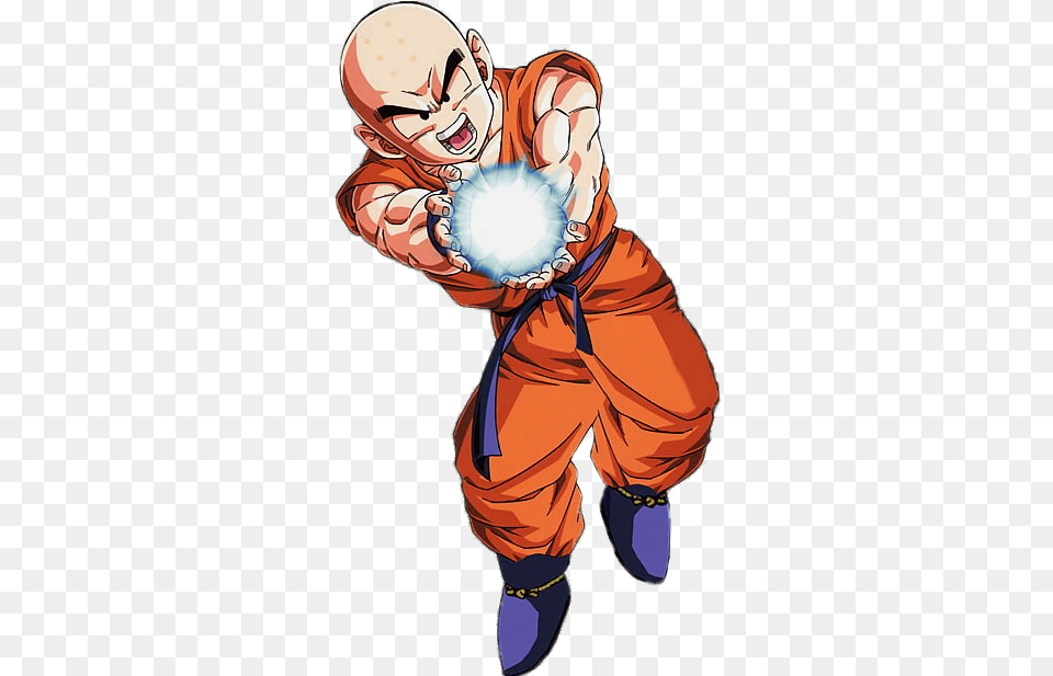 Dragon Ball In Hands Of Krillin Dragon Ball Krillin, Book, Comics, Publication, Person Free Png