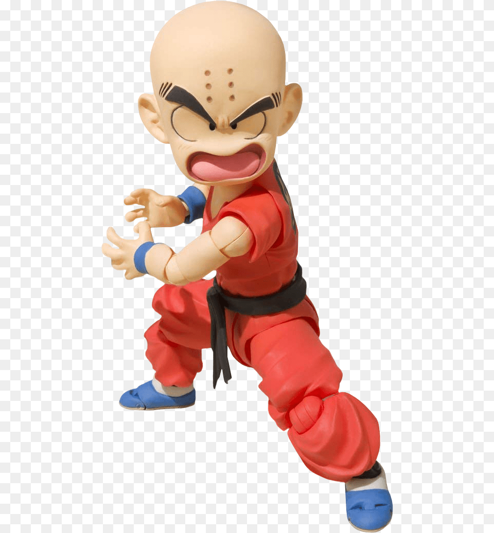 Dragon Ball Krillin Shfiguarts 5u201d Action Figure By Krilin Kid Sh Figuarts, Baby, Person, Face, Head Png Image