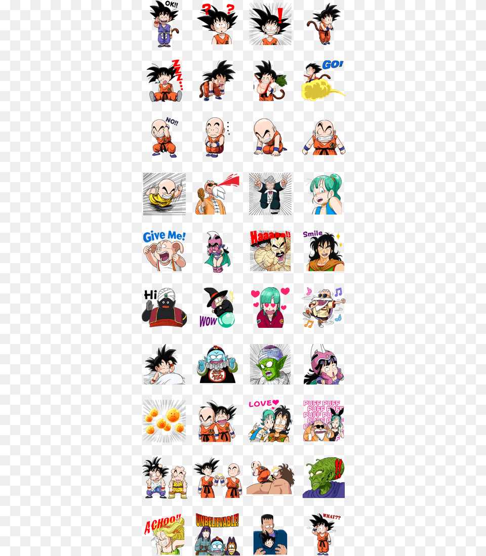 Dragon Ball Line Stickers, Book, Comics, Publication, Person Png Image