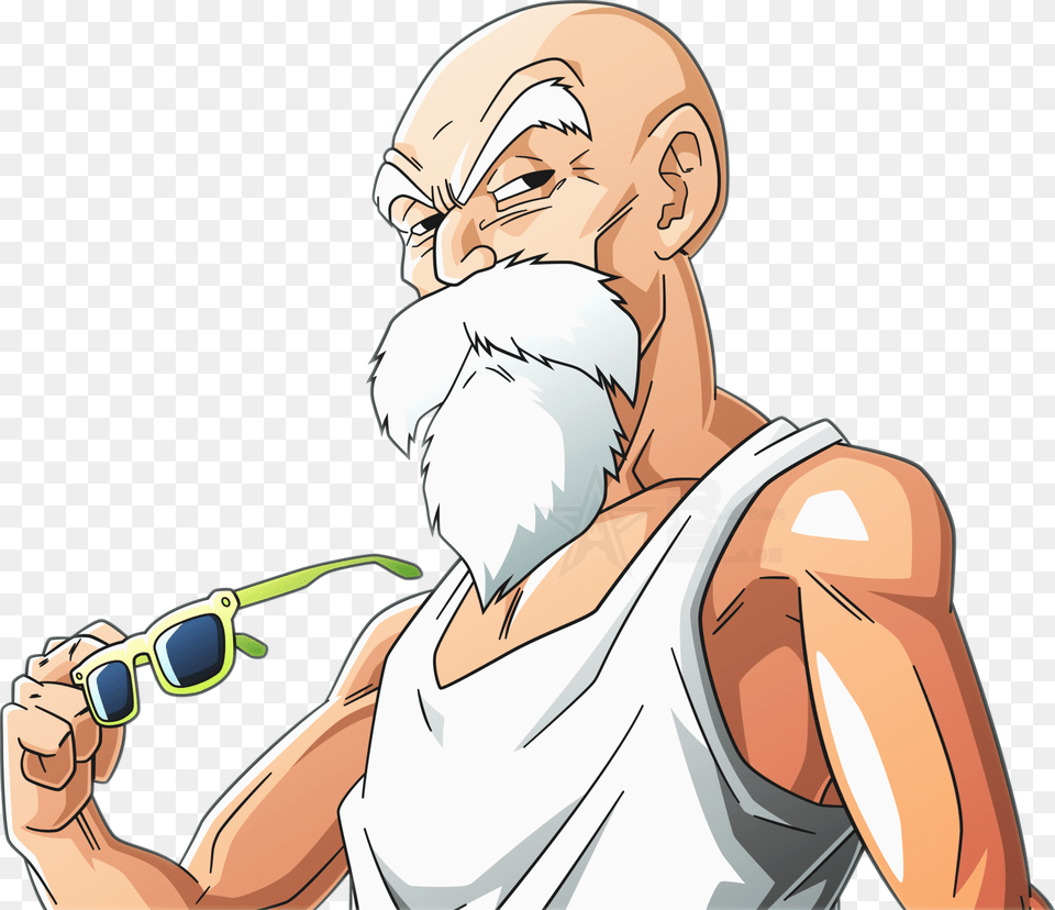 Dragon Ball Master Roshi, Adult, Male, Man, Person Free Png Download