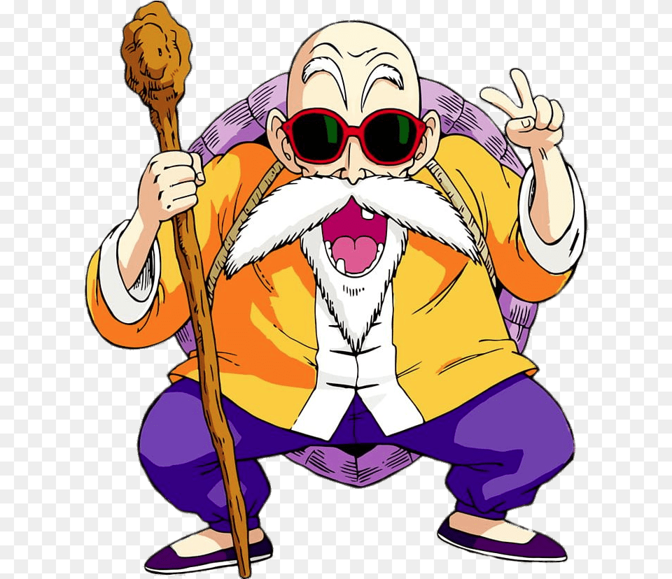 Dragon Ball Master Roshi Image, Accessories, Baby, Person, Sunglasses Free Png Download