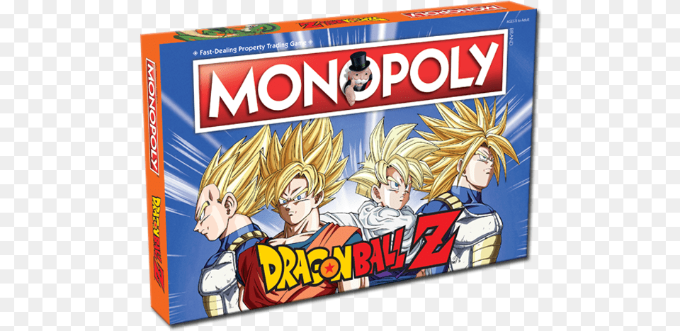 Dragon Ball Monopoly, Book, Comics, Publication, Person Free Png Download