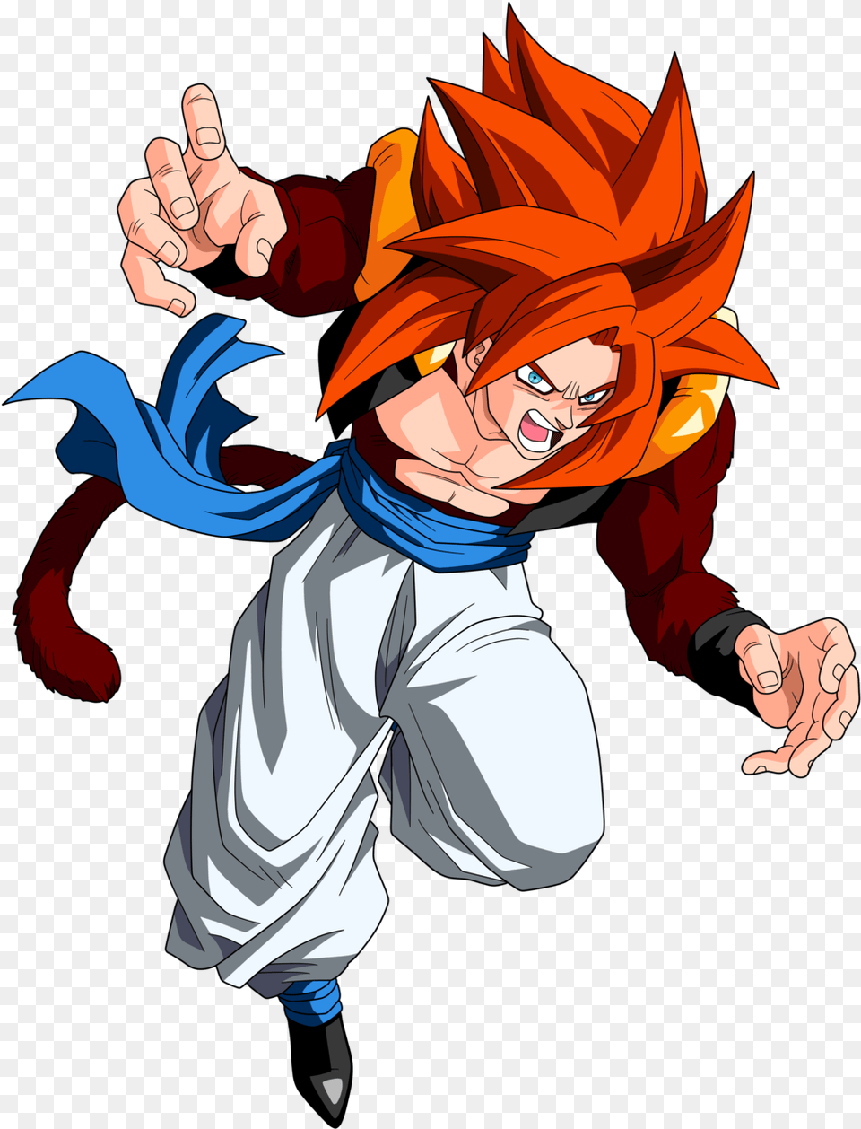 Dragon Ball Ssj4 Gogeta Ss4 Vs Ssg Goku, Book, Comics, Publication, Person Png