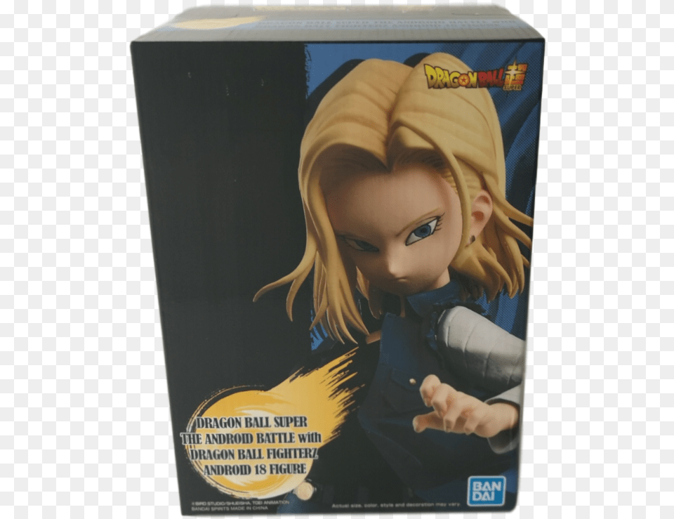 Dragon Ball Super Android 18 The Dragon Ball Fighterz Android 18 Figure, Person, Face, Head, Book Free Png