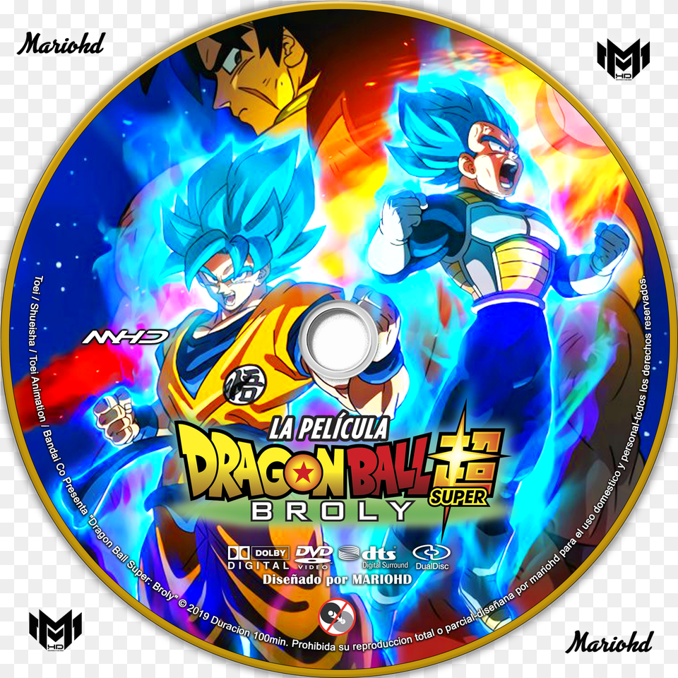 Dragon Ball Super Broly Dragon Ball Broly Dvd Cover, Disk, Person, Face, Head Png Image