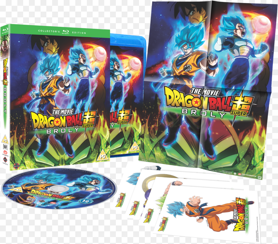 Dragon Ball Super Broly Powers Up Mangauk Dragon Ball Sper Broly En Dvd, Book, Comics, Publication, Person Png Image