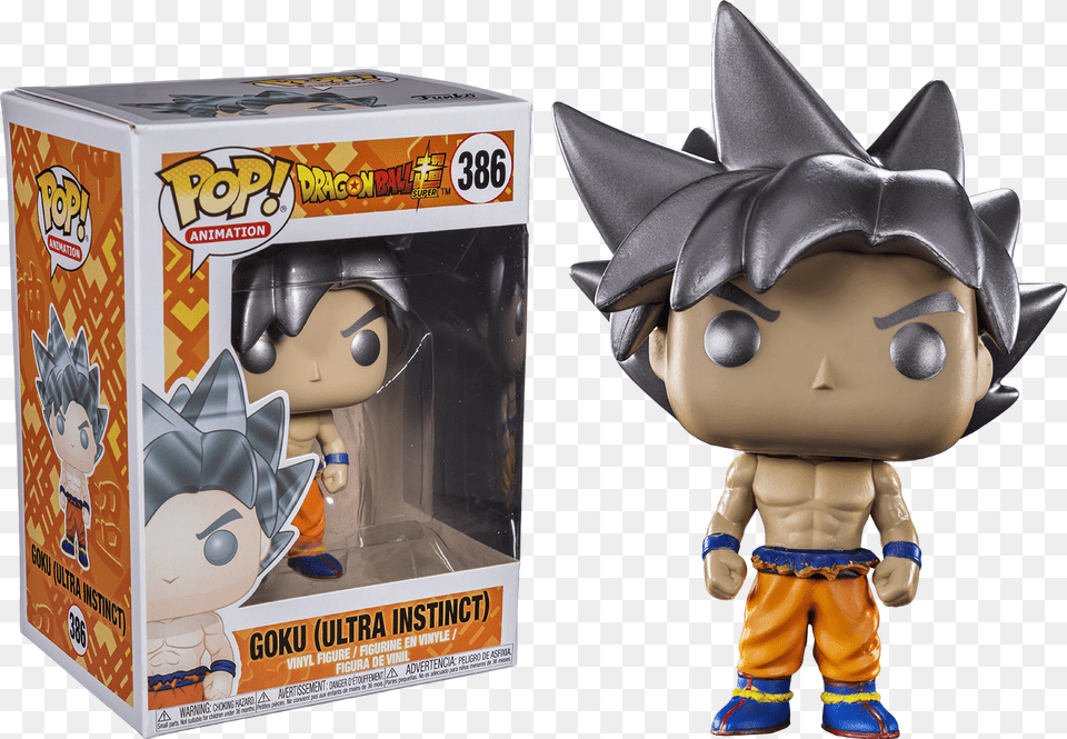 Dragon Ball Super Funko Goku Ultra Instinct, Toy, Figurine, Person, Face Png