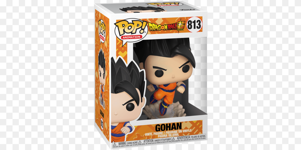 Dragon Ball Super Funko Pop Gohan, Baby, Person, Box, Cardboard Png Image