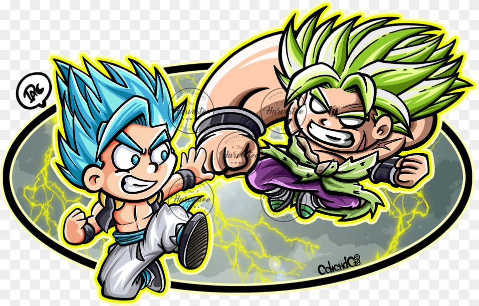 Dragon Ball Super Gogeta Vs Broly Chibi Manga Y Anime Dragon Ball Super Broly Chibi, Book, Comics, Publication, Face Free Png Download