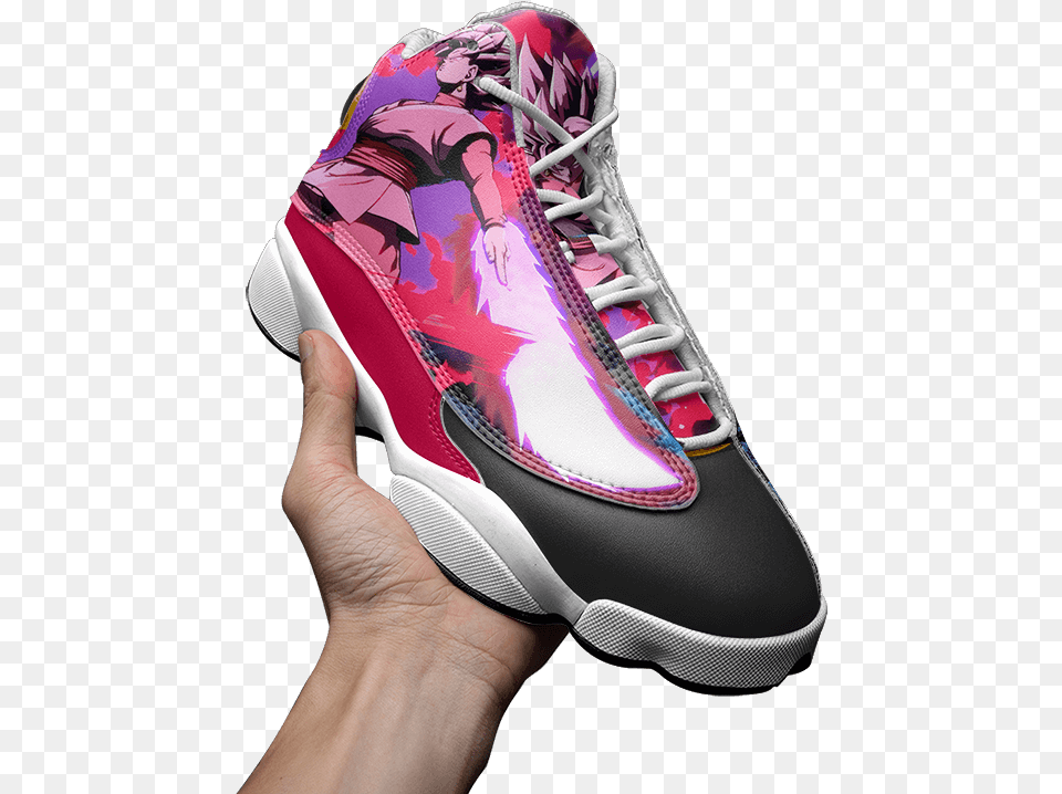 Dragon Ball Super Goku Black Budokai Rose Aura Basketball Dragon Ball Z, Clothing, Footwear, Shoe, Sneaker Png