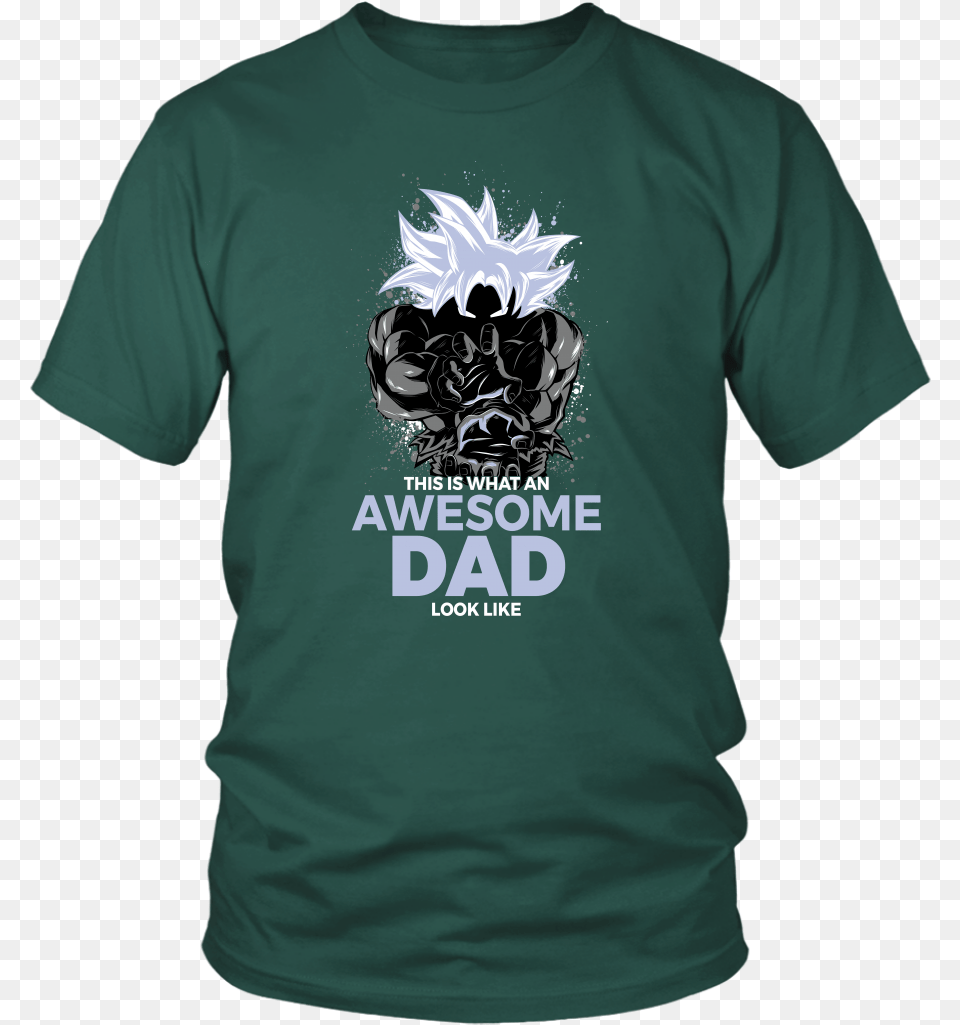 Dragon Ball Super Goku Cool Dad Master Ultra Instinct Larry Bernandez T Shirt, Clothing, T-shirt Free Transparent Png